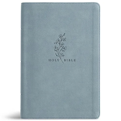 CSB Giant Print Reference Bible, Easy-To-Read Optimal Type, Digital Study Edition, Weathered Blue Leathertouch, Indexed