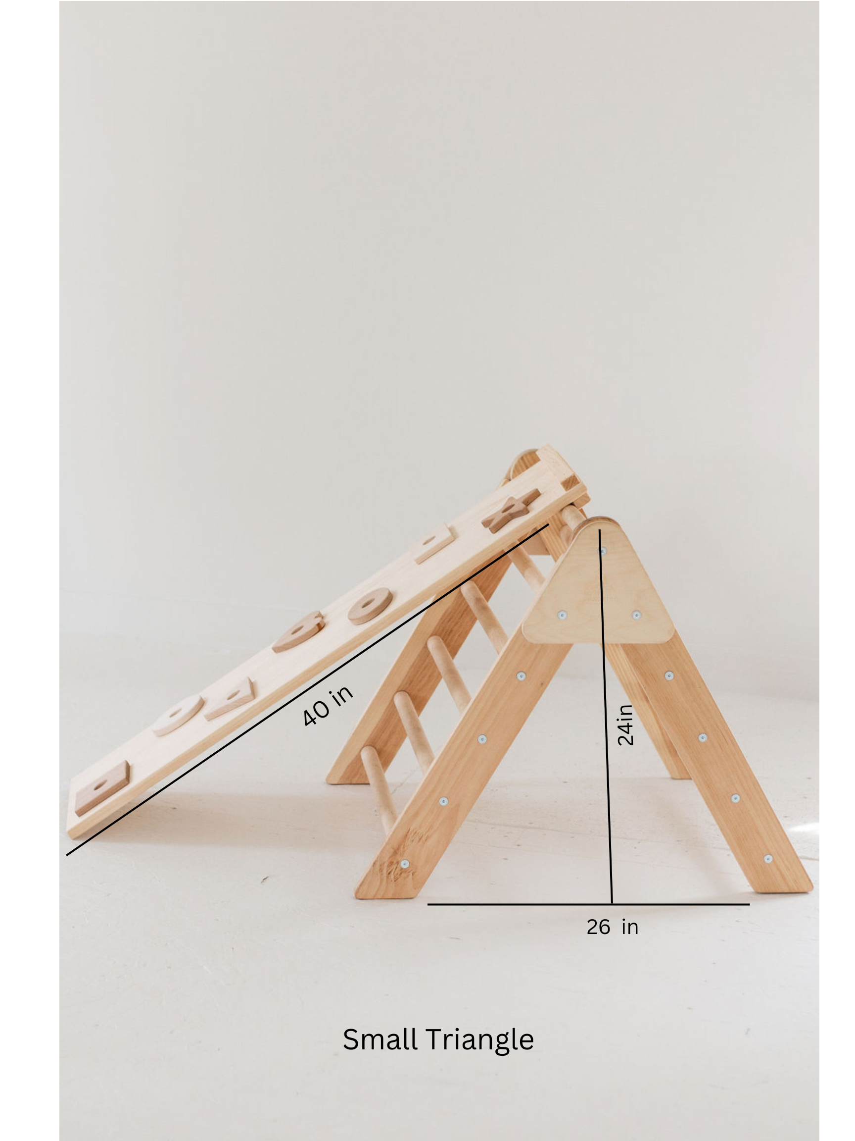 DICOUNTED/FLAWED Small Wooden climbing triangle