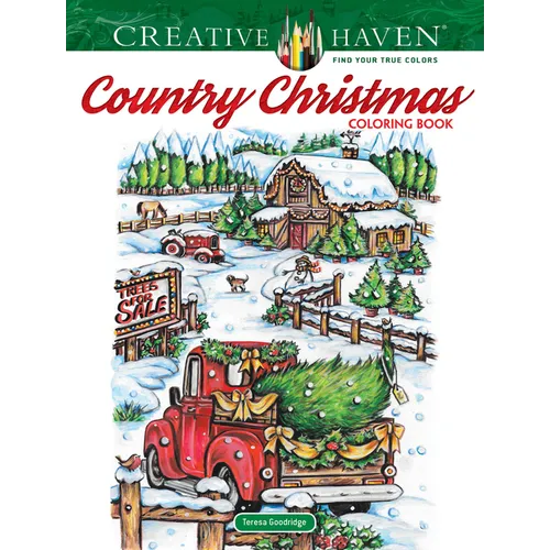 Creative Haven Country Christmas Coloring Book