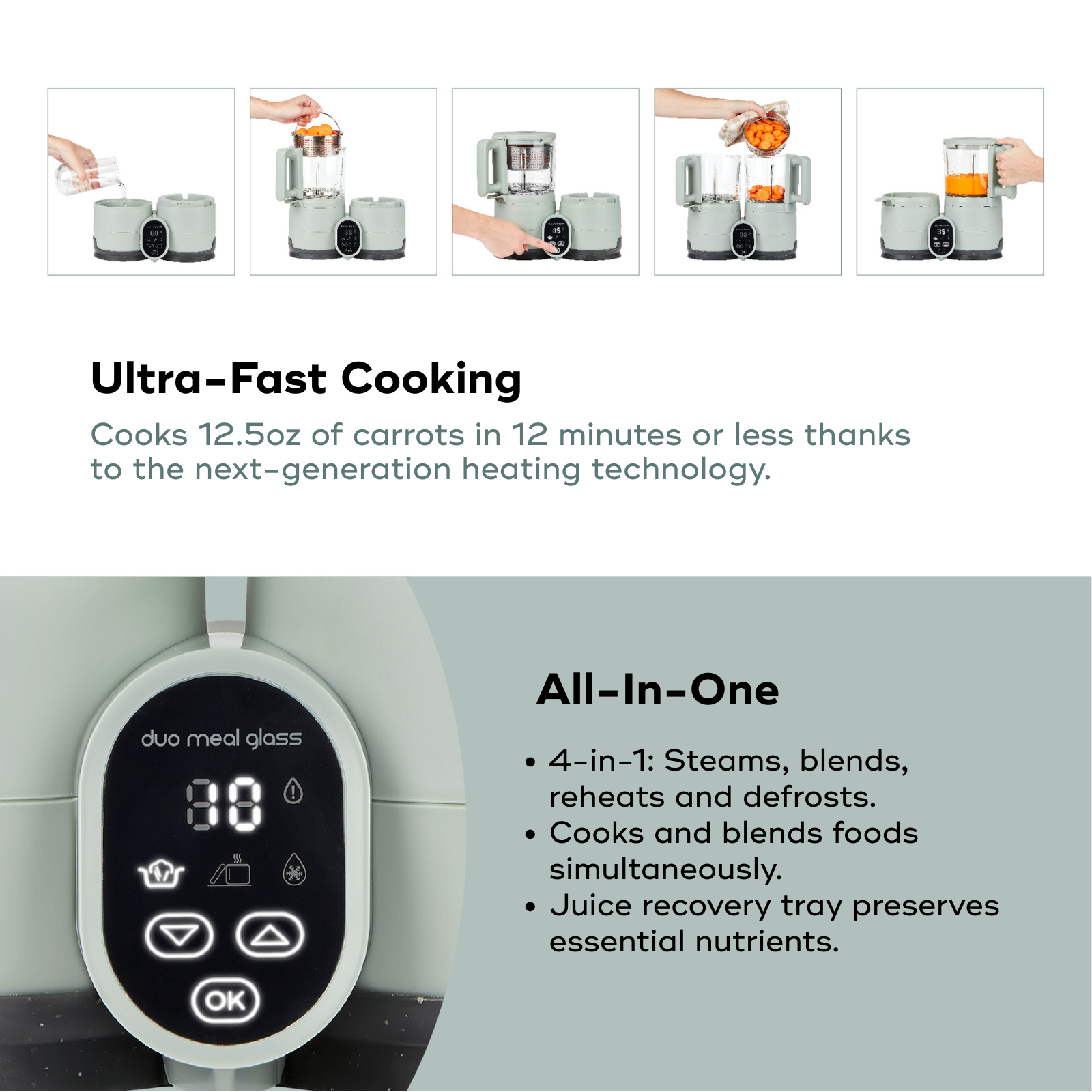Duo Meal Glass Pro Baby Food Maker