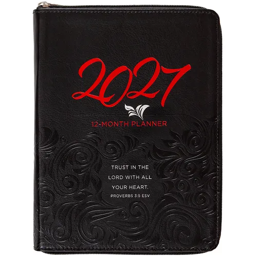Trust in the Lord (2027 Planner) Faux Ziparound: 12-Month Weekly Planner