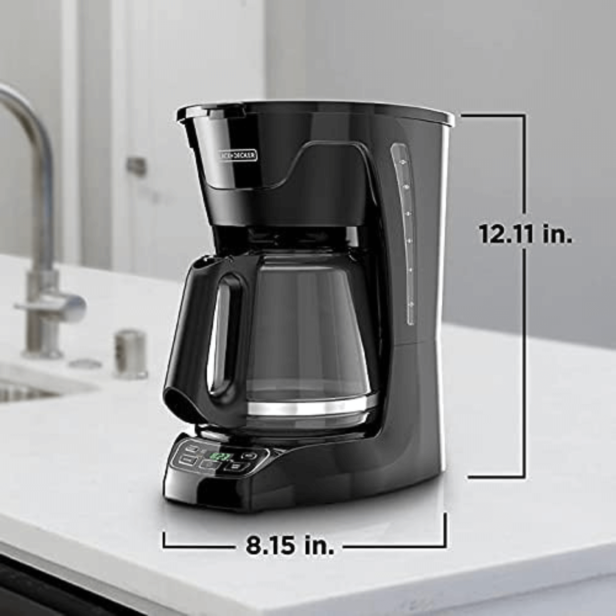 Black & Decker 12-Cup Vortex Digital Programmable Coffeemaker - REFURBISHED
