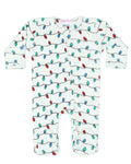 Baby Thermal Zipper Footie - Christmas Lights - Holiday Collection