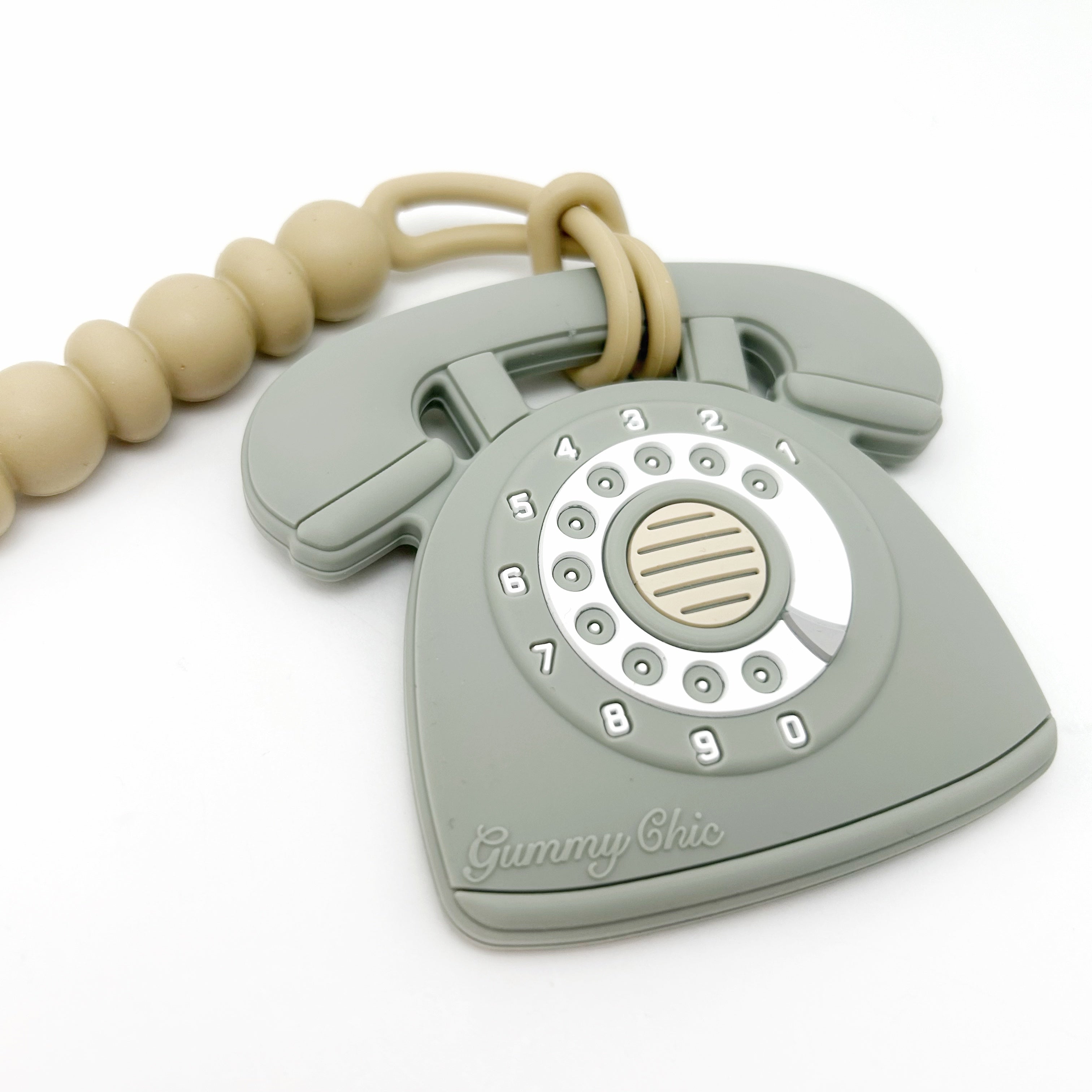 Rotary Dial Phone Sensory Pendant - Safe Chewing Fun Sensory Pendant for Kids with Anxiety
