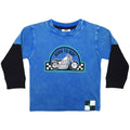 Kids Long Sleeve Enzyme 2Fer Shirt - Born To Ride