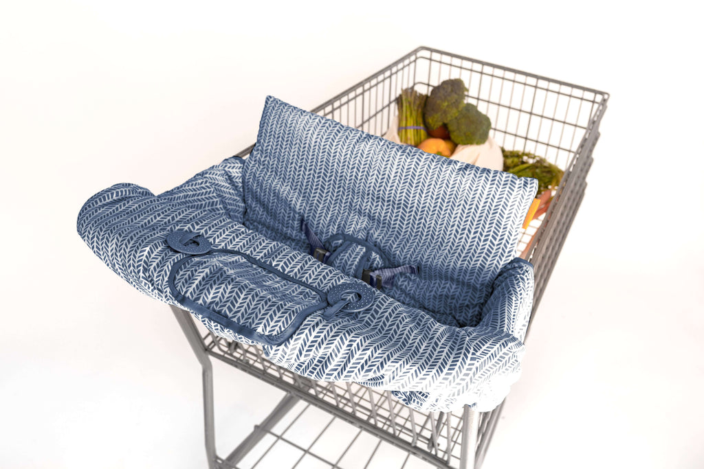 Baby Shopping Cart Cover | Blue Little Arrows Design