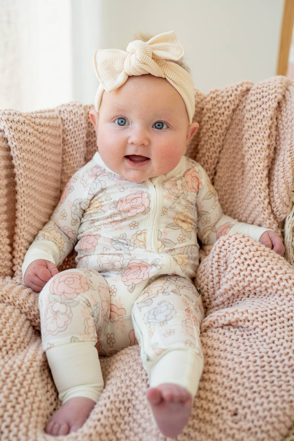 Blue Pastel Floral Zippy