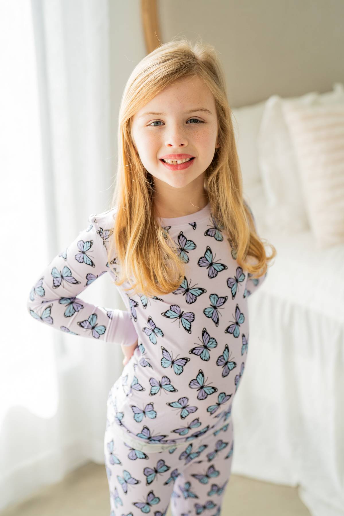 Purple Butterflies 🦋💜 | Two Piece Bamboo Pajama Set