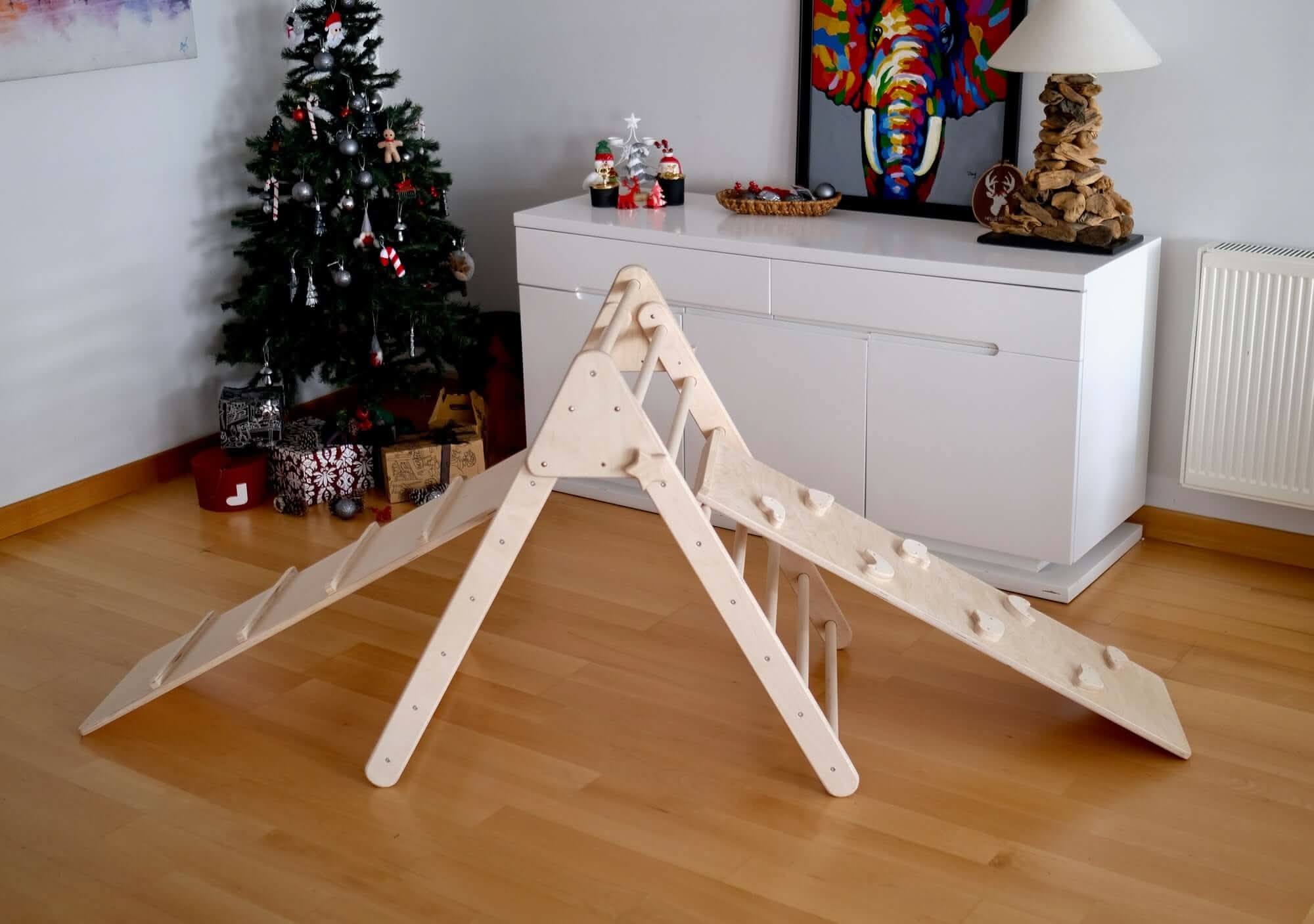 Versatile Montessori Climbing Set with Folding Table and Chair
