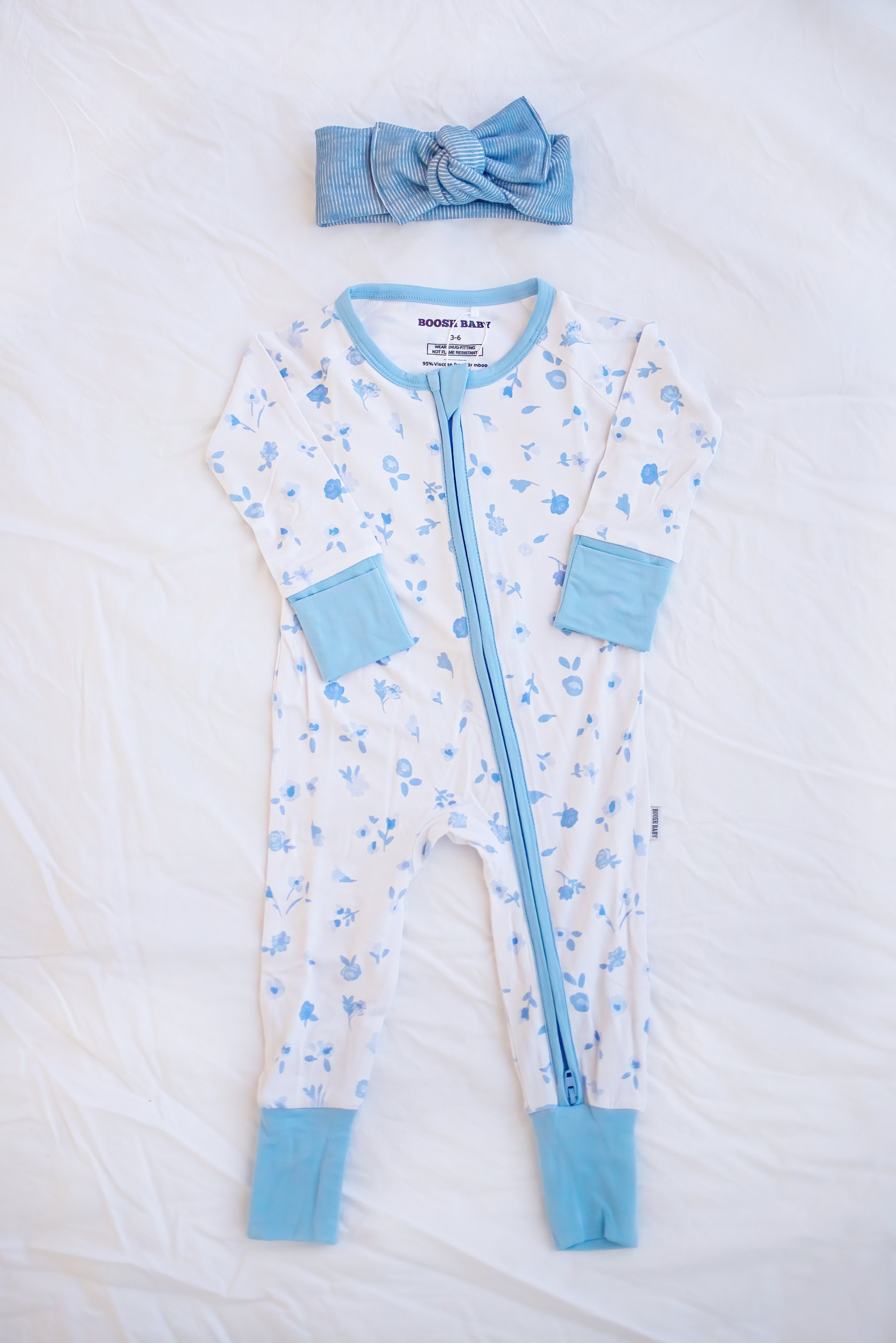 Ditsy Blue Floral Zippy