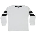 Kids Thermal Long Sleeve Striped Shirt - White/Black