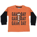 Kids Long Sleeve 2Fer Shirt - Football Game Day