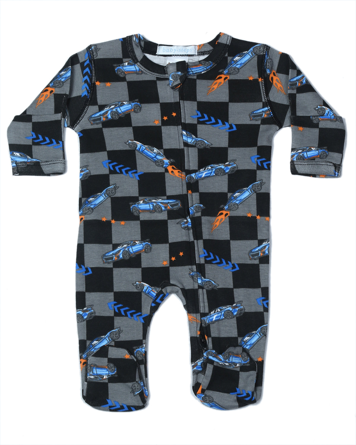Baby Zipper Footie - Car Check