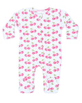 Baby Zipper Footie - Cherries