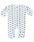 Baby Zipper Footie - Bows