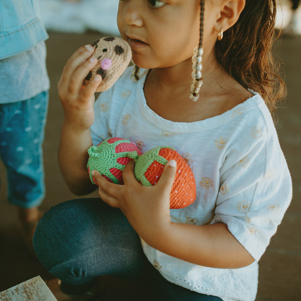 Pretend Play Food Rattle -  Chocolate Chip Cookie