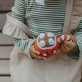Handmade Crochet Hot Cocoa Rattle – Cozy & Cute