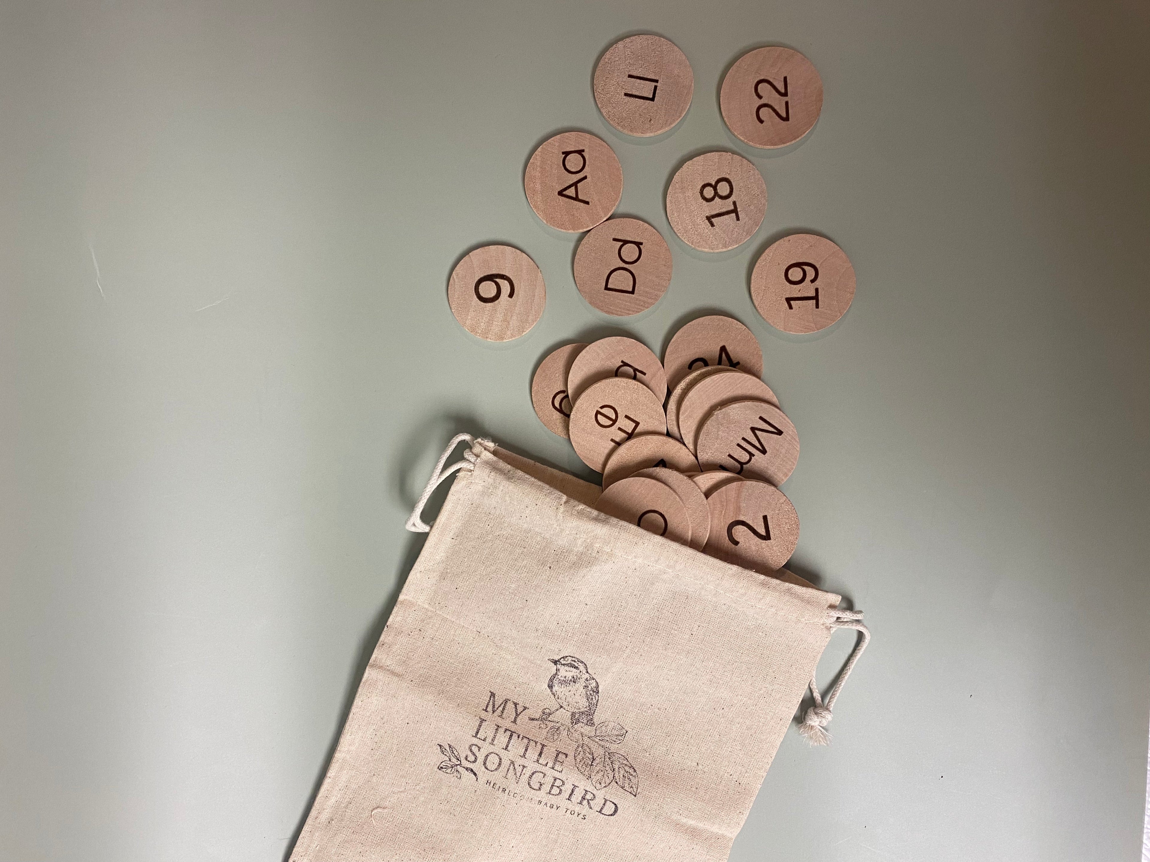 Wooden Number / ABC discs