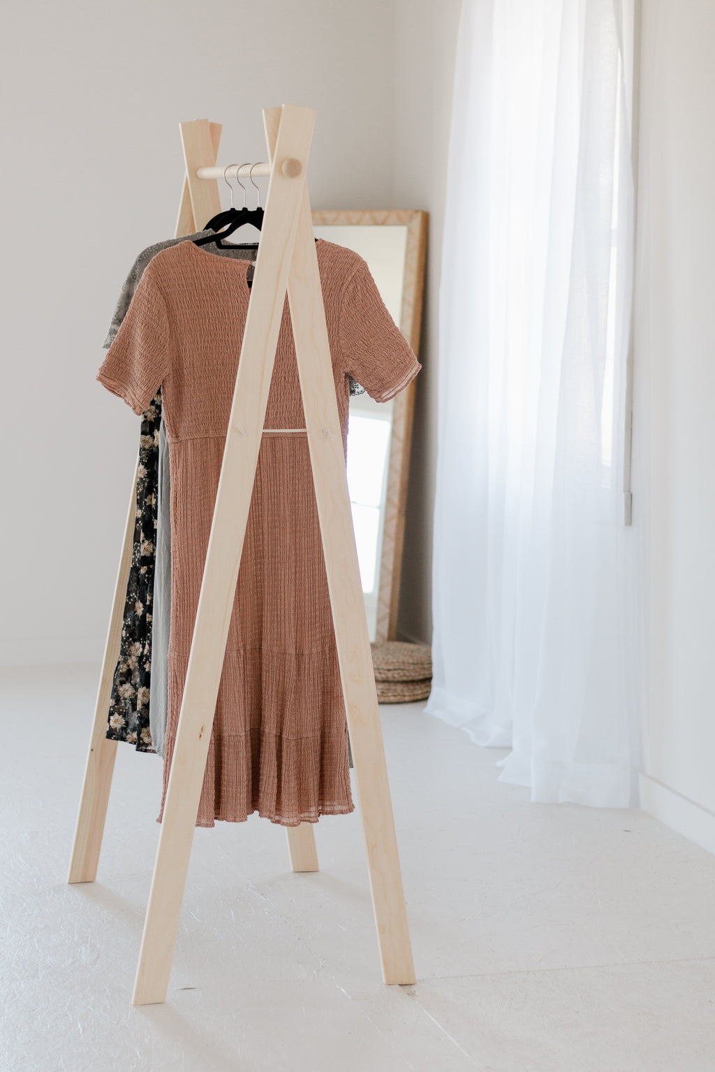Flawed/discounted Large Wooden Clothing Rack