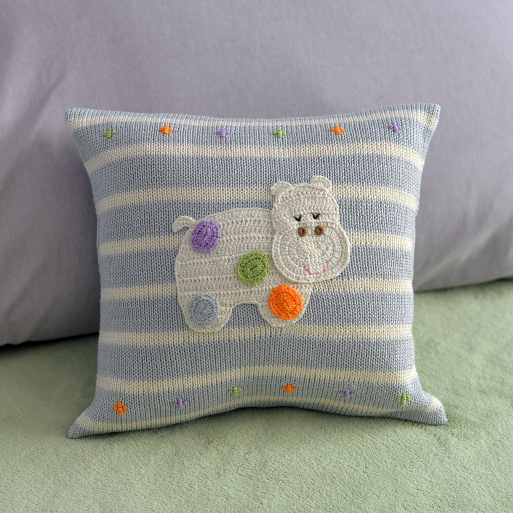 Hippo 10" Pillow