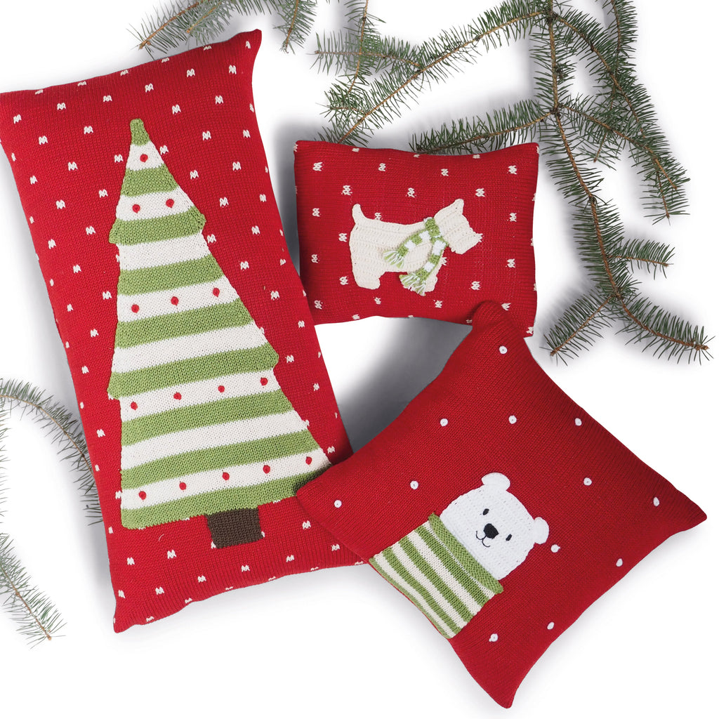 Striped Tree Lumbar Pillow