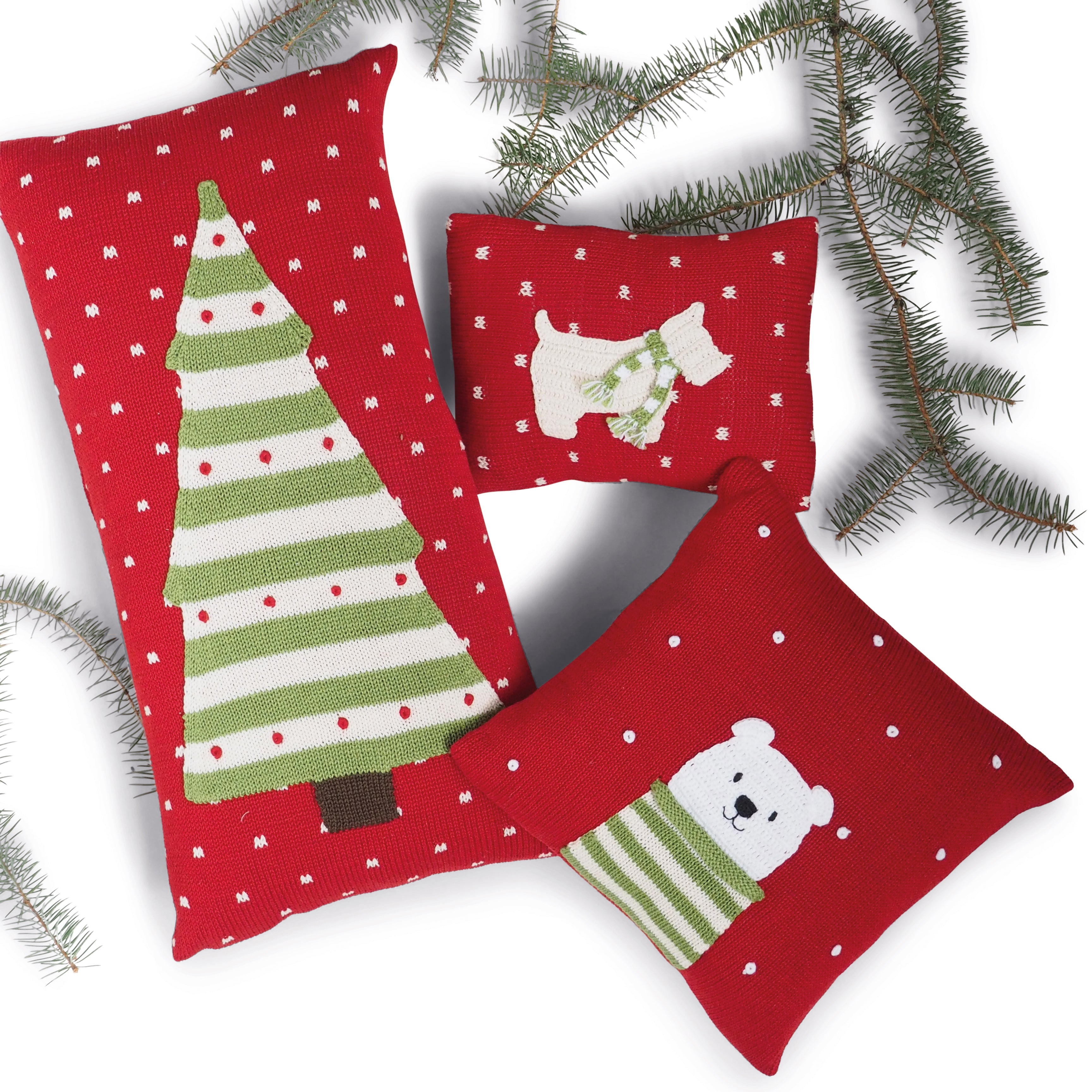 Striped Tree Lumbar Pillow