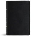 CSB Large Print Personal Size Reference Bible, Digital Study Edition, Easy-To-Read Optimal Type, Black Genuine Leather, Indexed