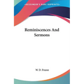 Reminiscences And Sermons