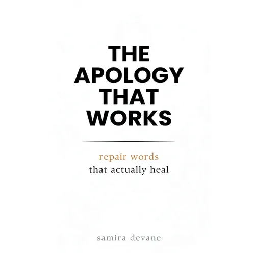The Apology That Works: Repair Words That Actually Heal: Say sorry in ways that rebuild trust and closeness