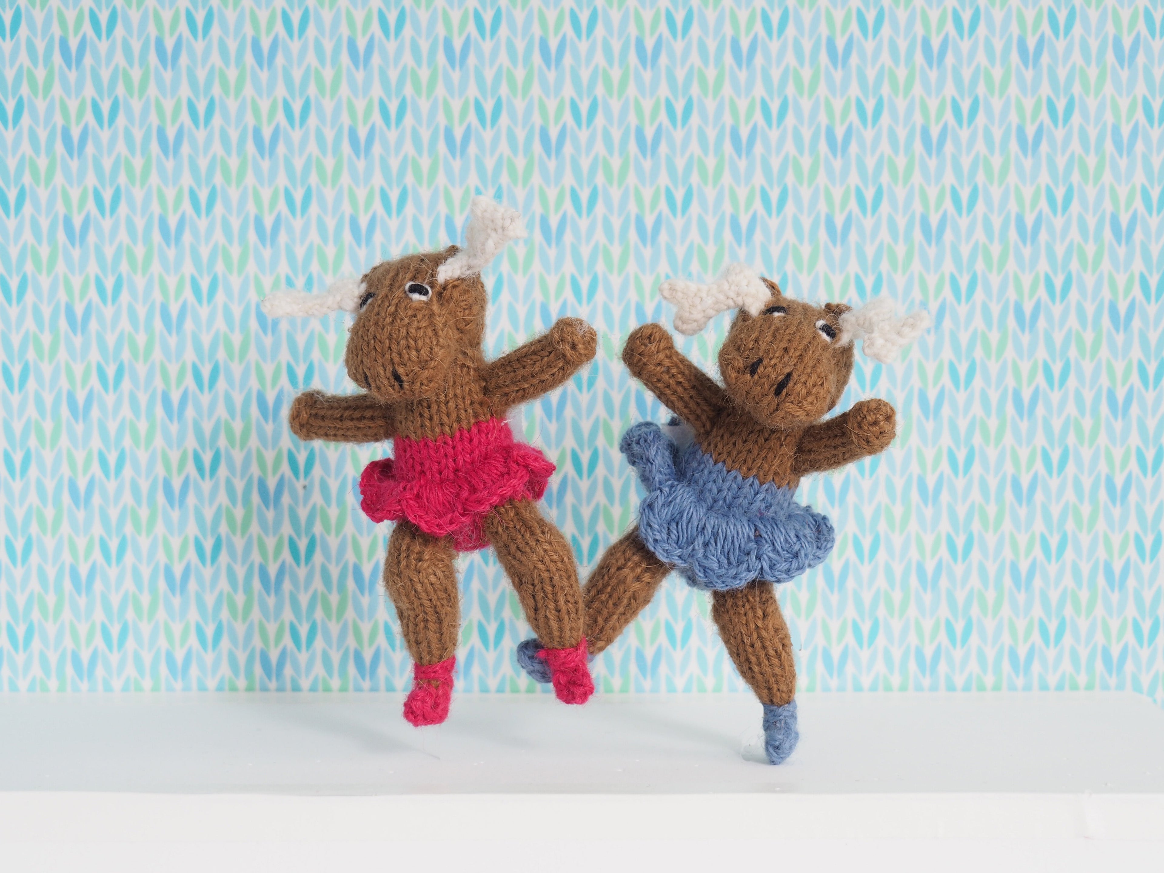 Dancing Moose Ornament- set of 6