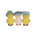 Chicks in Pastel Hats - set of 3