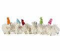 Long-haired Llama Ornament, set of 6