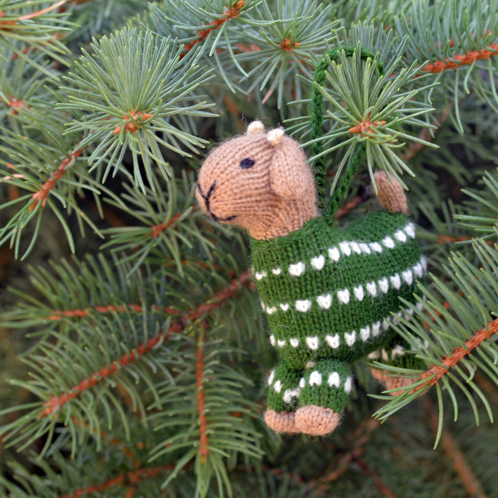 Baby Goats in Pajamas Ornaments, set of 2