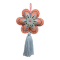 Embroidered Flower Sachet, Pink