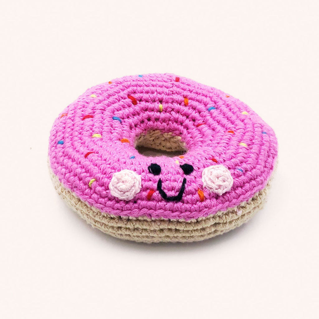 Pretend Play Food Rattle -  Plush Donut