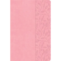 CSB Large Print Thinline Bible, Value Edition, Soft Pink Leathertouch