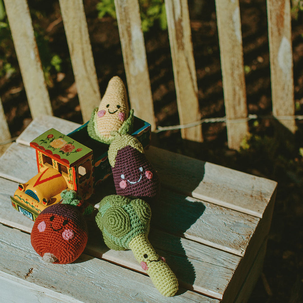 Pretend Play Food Rattle -  Red Beet