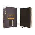 Nasb, Thinline Bible, Large Print, Leathersoft, Black, Red Letter Edition, 2020 Text, Comfort Print