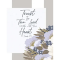 Proverbs 3: 5 Trust In the Lord with All Your Heart: floral journals to write in for women & bible verse word search and bible ver