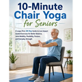 10-Minute Chair Yoga for Seniors: A Large-Print 28-Day Guide to Low-Impact Seated Exercises for Better Balance, Joint Mobility, Flexibility, Posture,