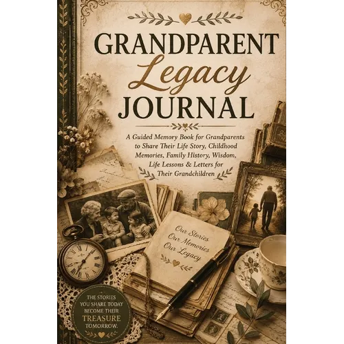 Grandparent Legacy Journal: A Guided Memory Book for Grandparents to Share Their Life Story, Childhood Memories, Family History, Wisdom, Life Lessons