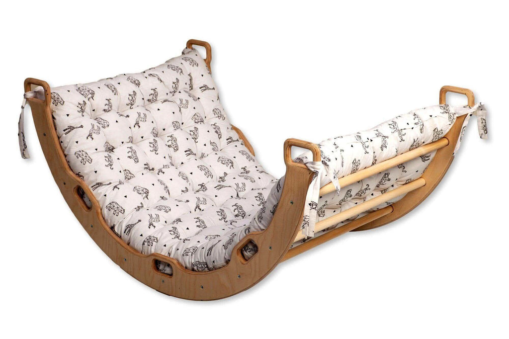 Montessori Climber Set: Arch, Rocker, Ramp, and Pillow Options
