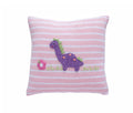 Dinosaur 10" Pillow, Pink