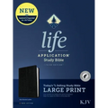 KJV Life Application Study Bible, Third Edition, Large Print (Bonded Leather, Black, Indexed, Red Letter)