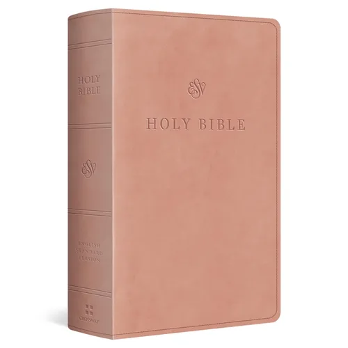 ESV Large Print Personal Size Bible, Red Letter (Trutone, Blush Rose)