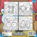 Cute Friends Bold and Easy Coloring Book