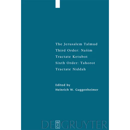 Ee: Sixth Order: Tahorot. Tractate Niddah