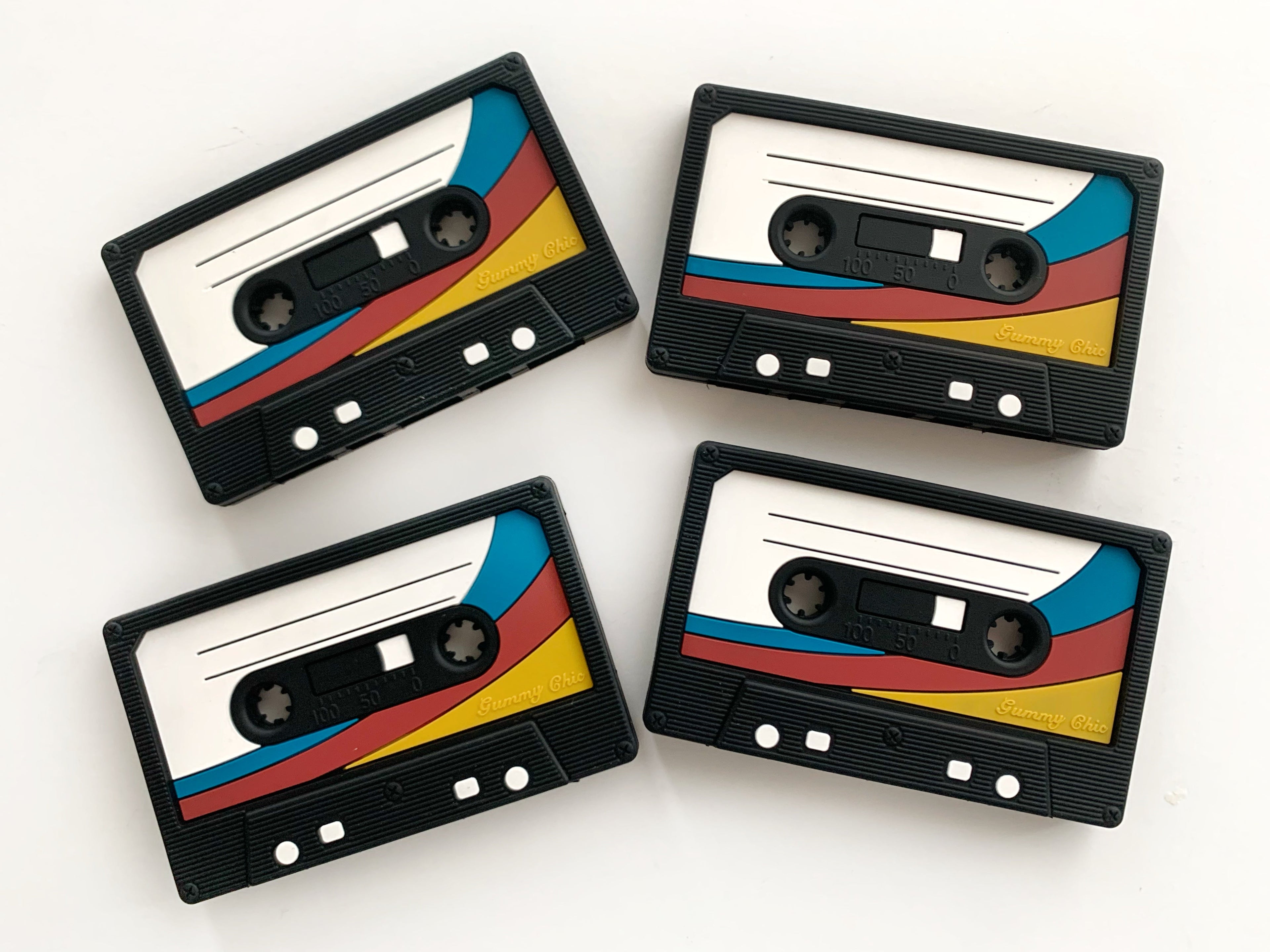 80's & 90's Inspired Limited Edition Cassette Baby Teether: Safe & Stylish Teething Aid