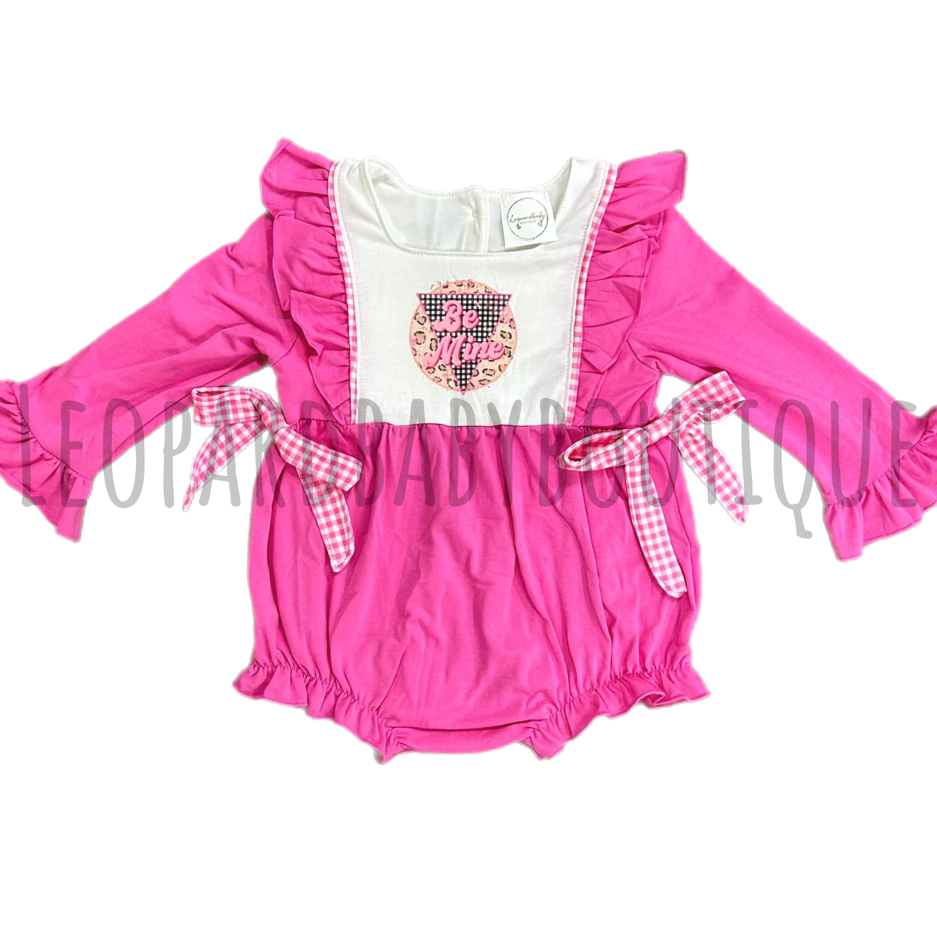 Be mine pink romper