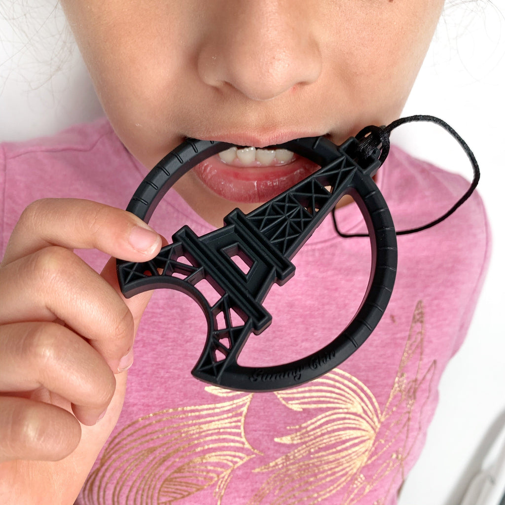 Paris Tower Sensory Chew Pendant for Kids 3+ | Gummy Chic Design
